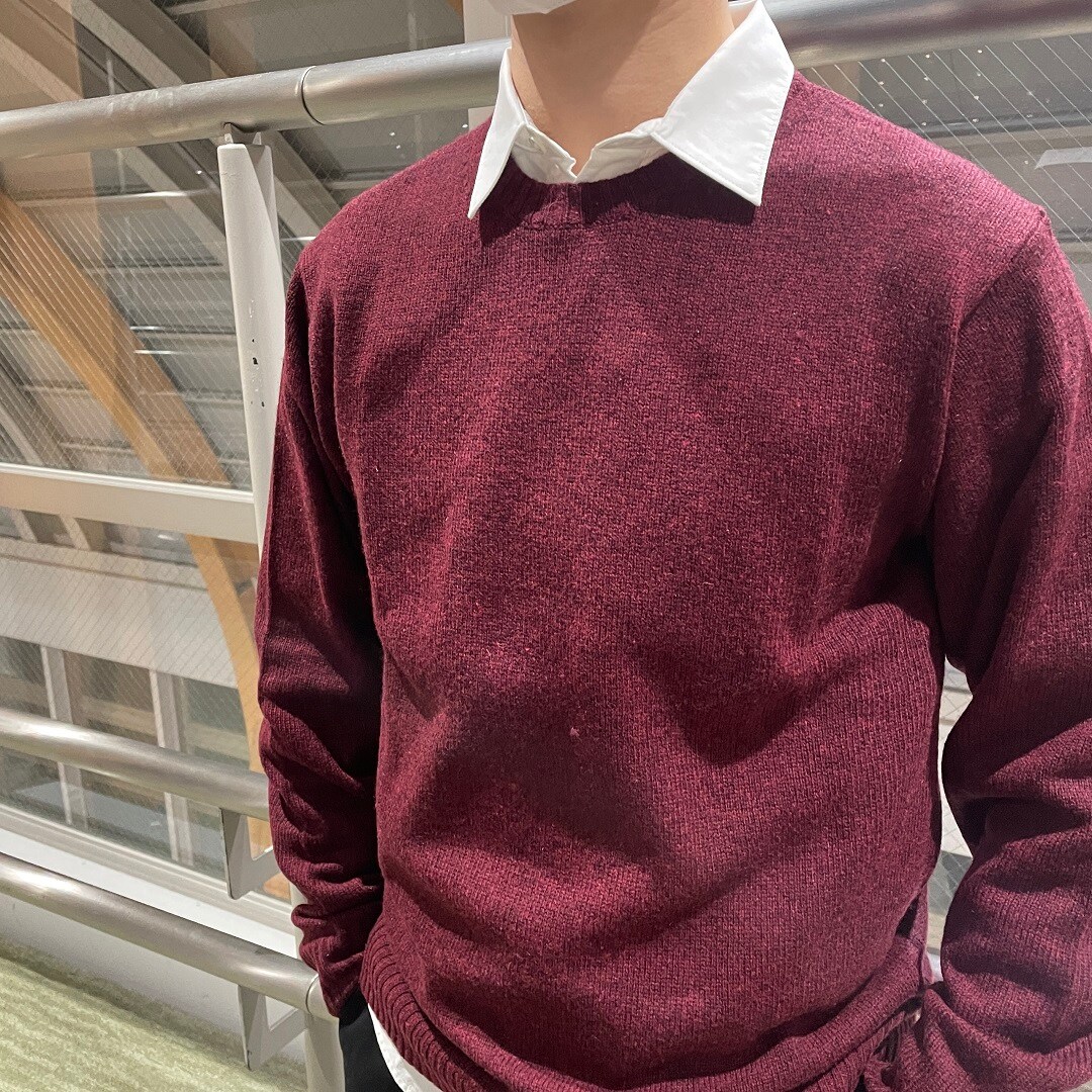セーターのアップ写真