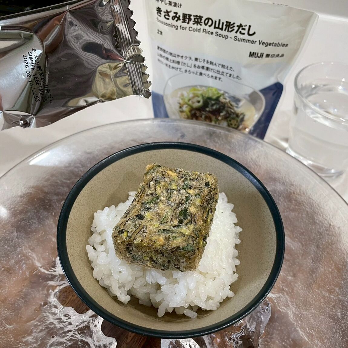 冷やし茶漬け　冷水かけるだけ