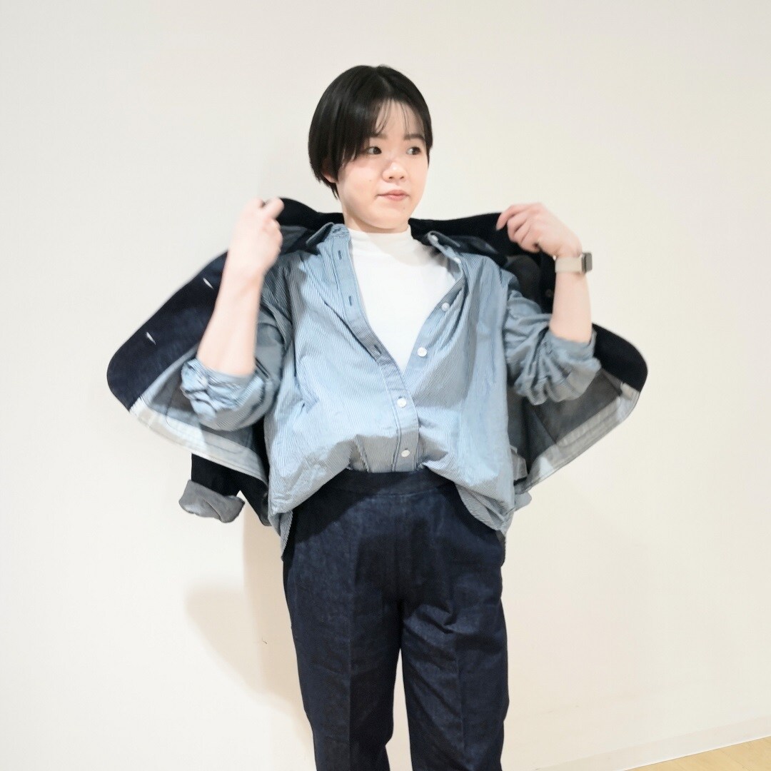 【札幌パルコ】スタッフスナップ和紙混デニムジャケット