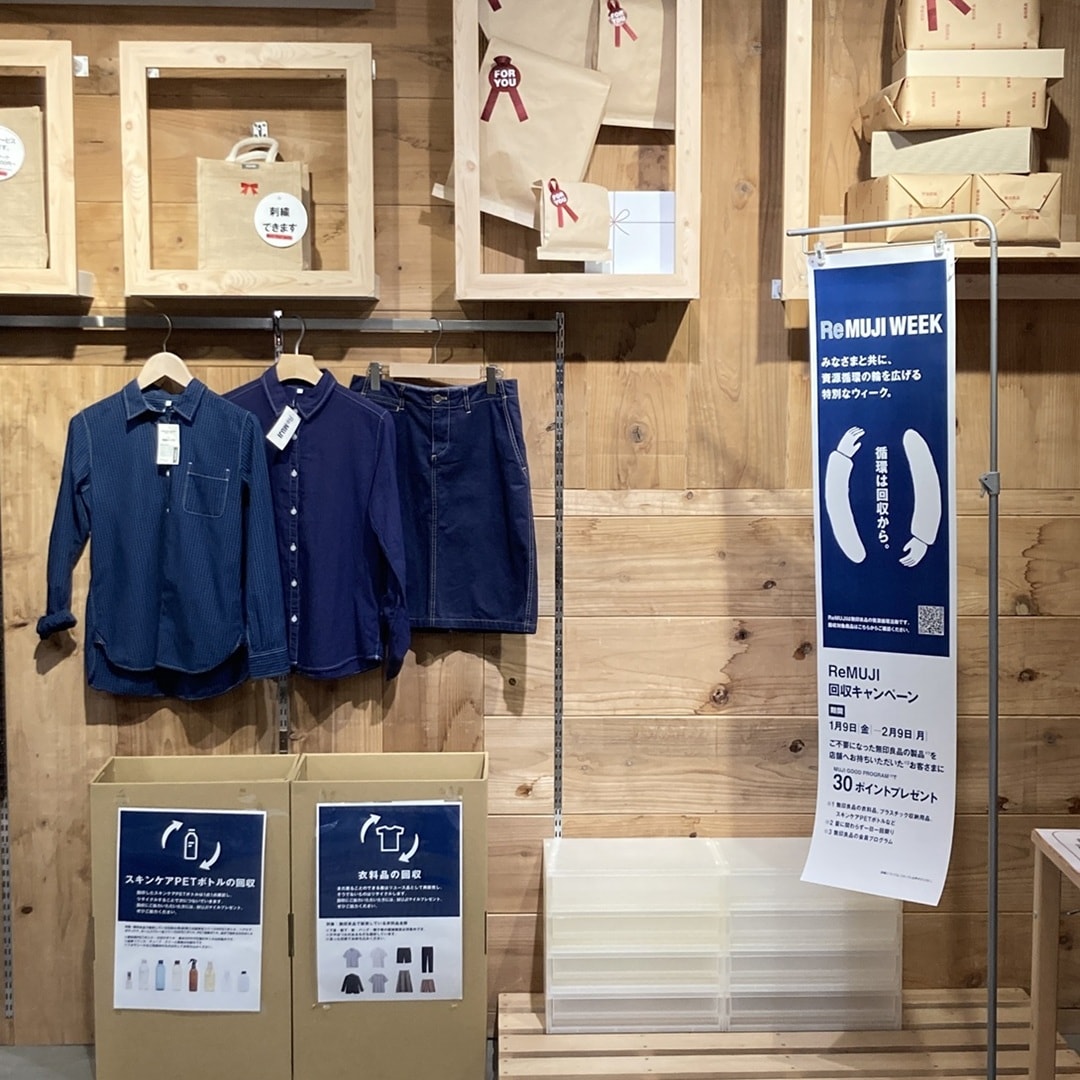 ReMUJI WEEK 回収拠点