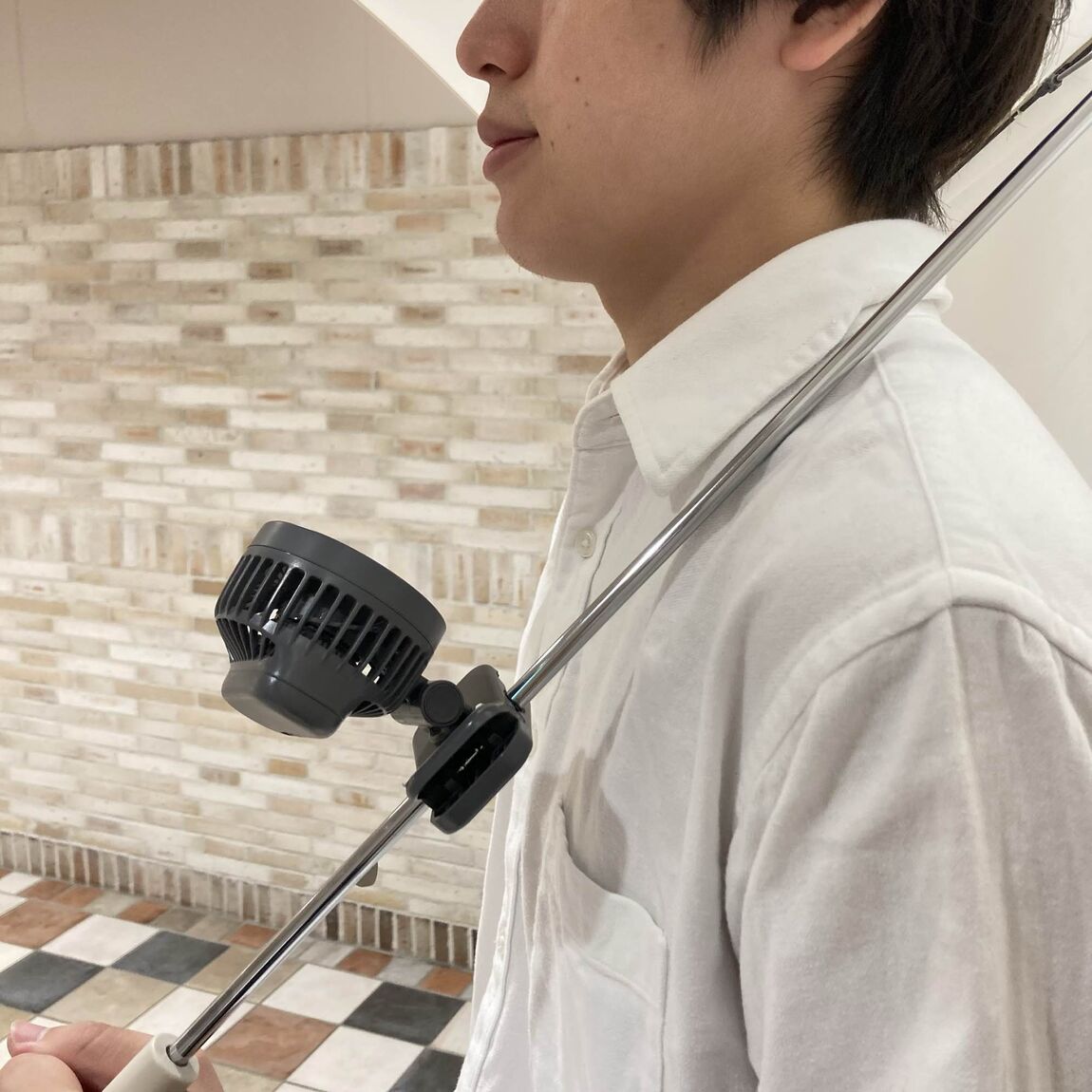傘につけたファン