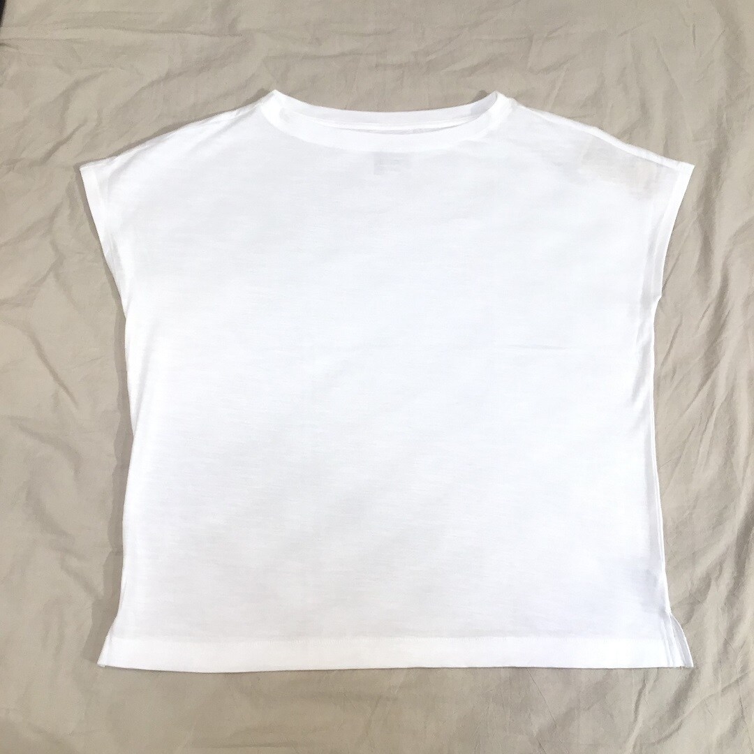 ムラ糸　フレンチスリーブTシャツ