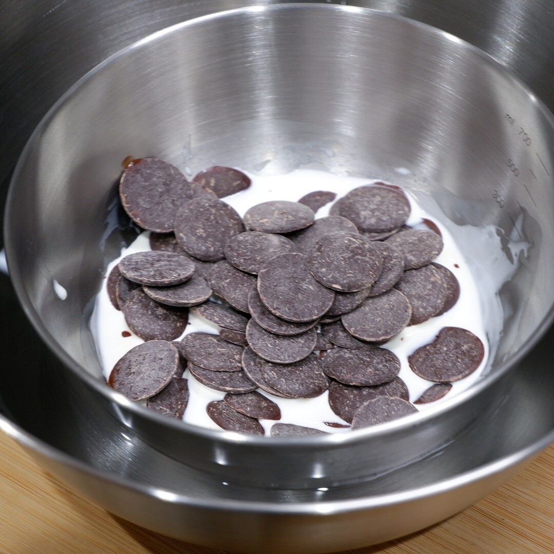 チョコの湯せんの写真