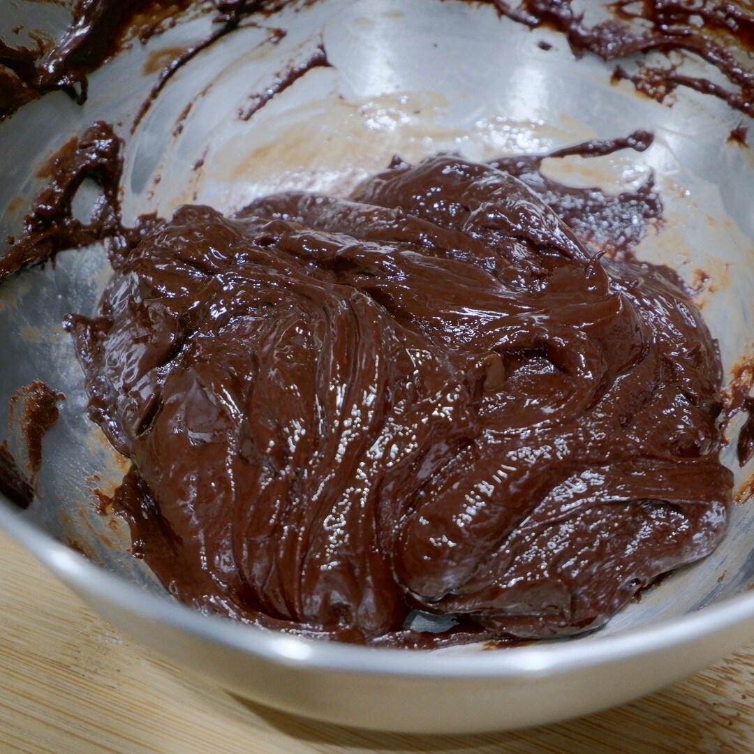 クリーム状になったチョコレートの写真