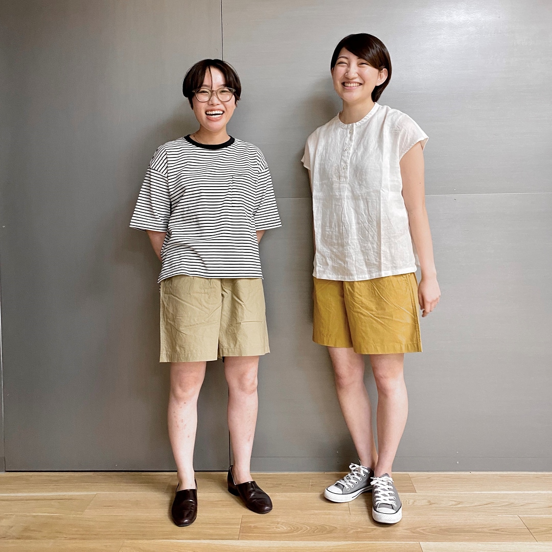 ベージュとイエロー