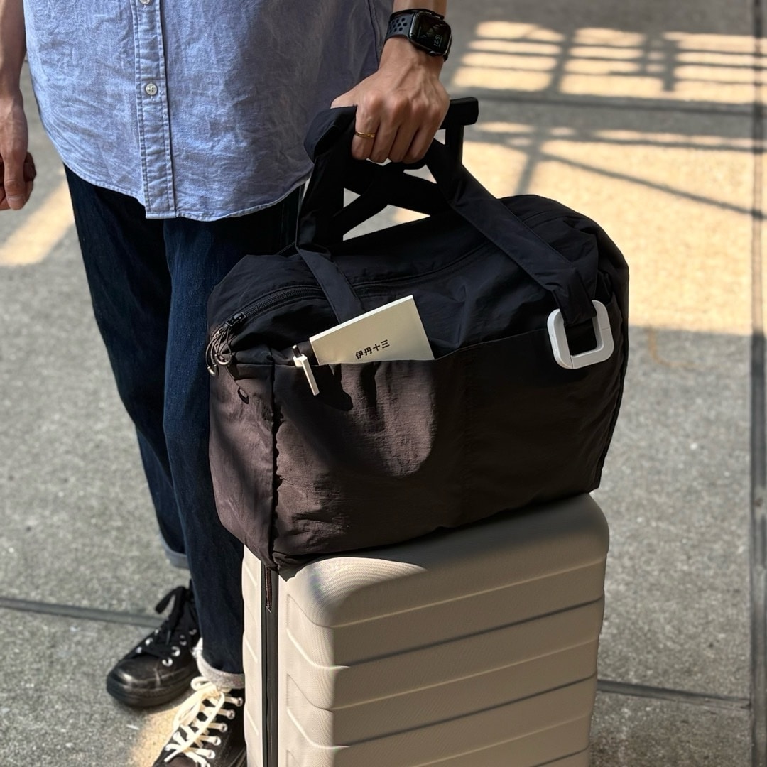 【広島パルコ】【旅行】荷物が増えても安心。たためるボストンバッグ｜スタッフのおすすめ_9Qmn4B