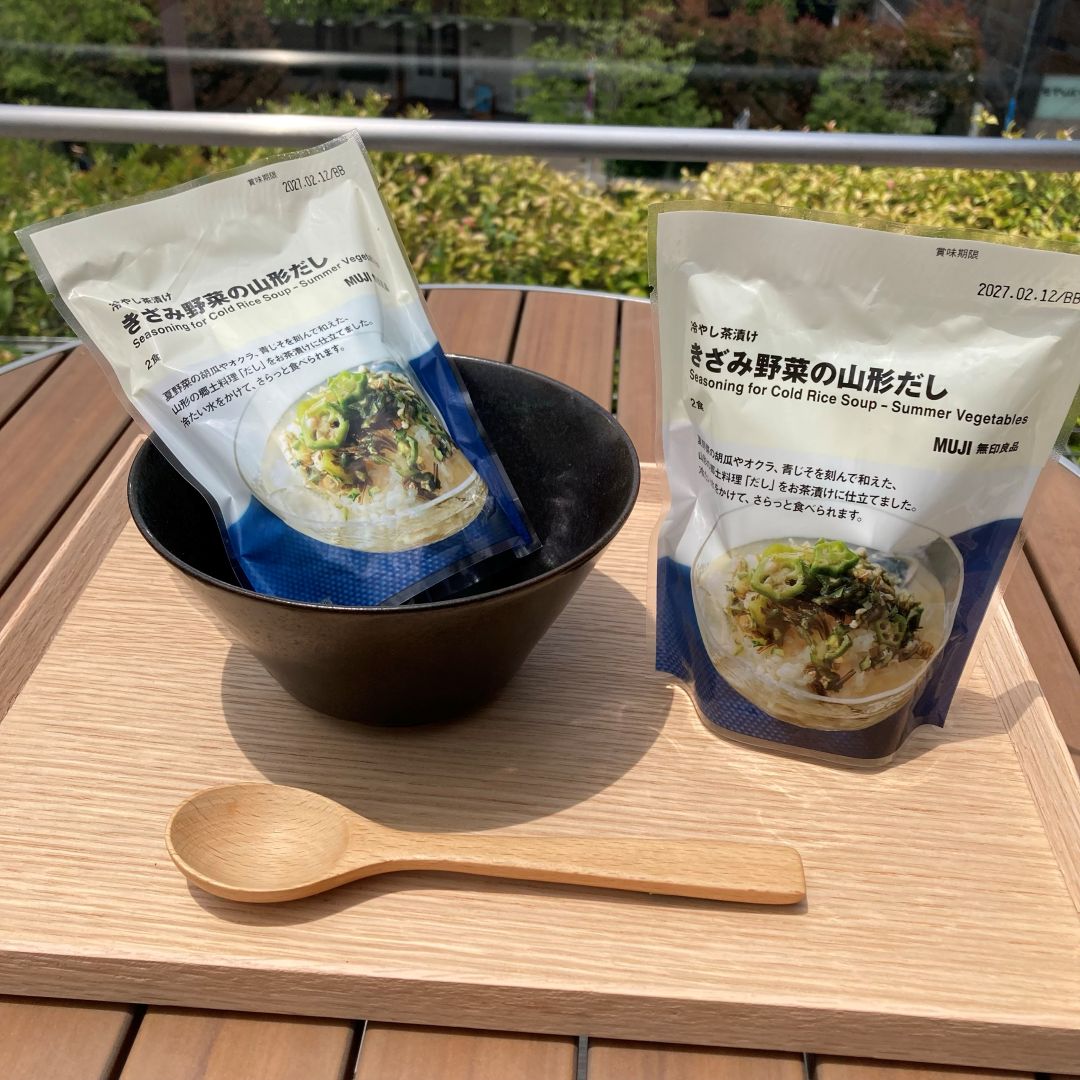 『冷やし茶漬け　きざみ野菜の山形だし』