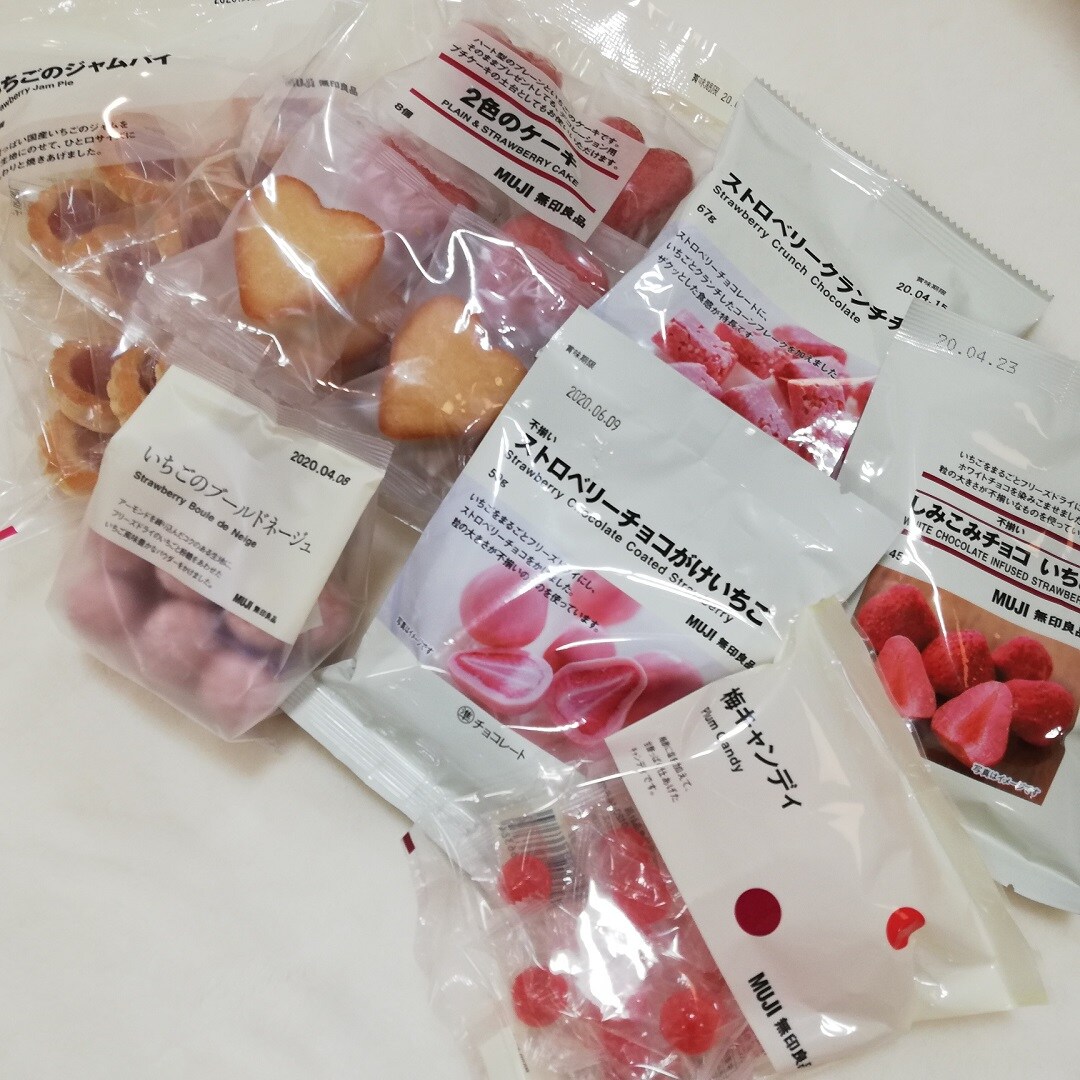 ピンクのお菓子