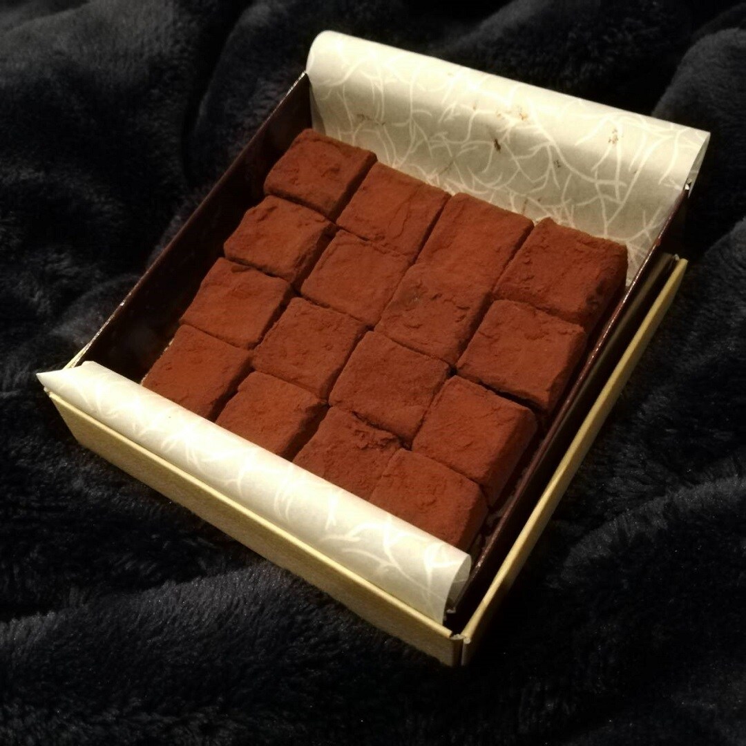 完成した生チョコ