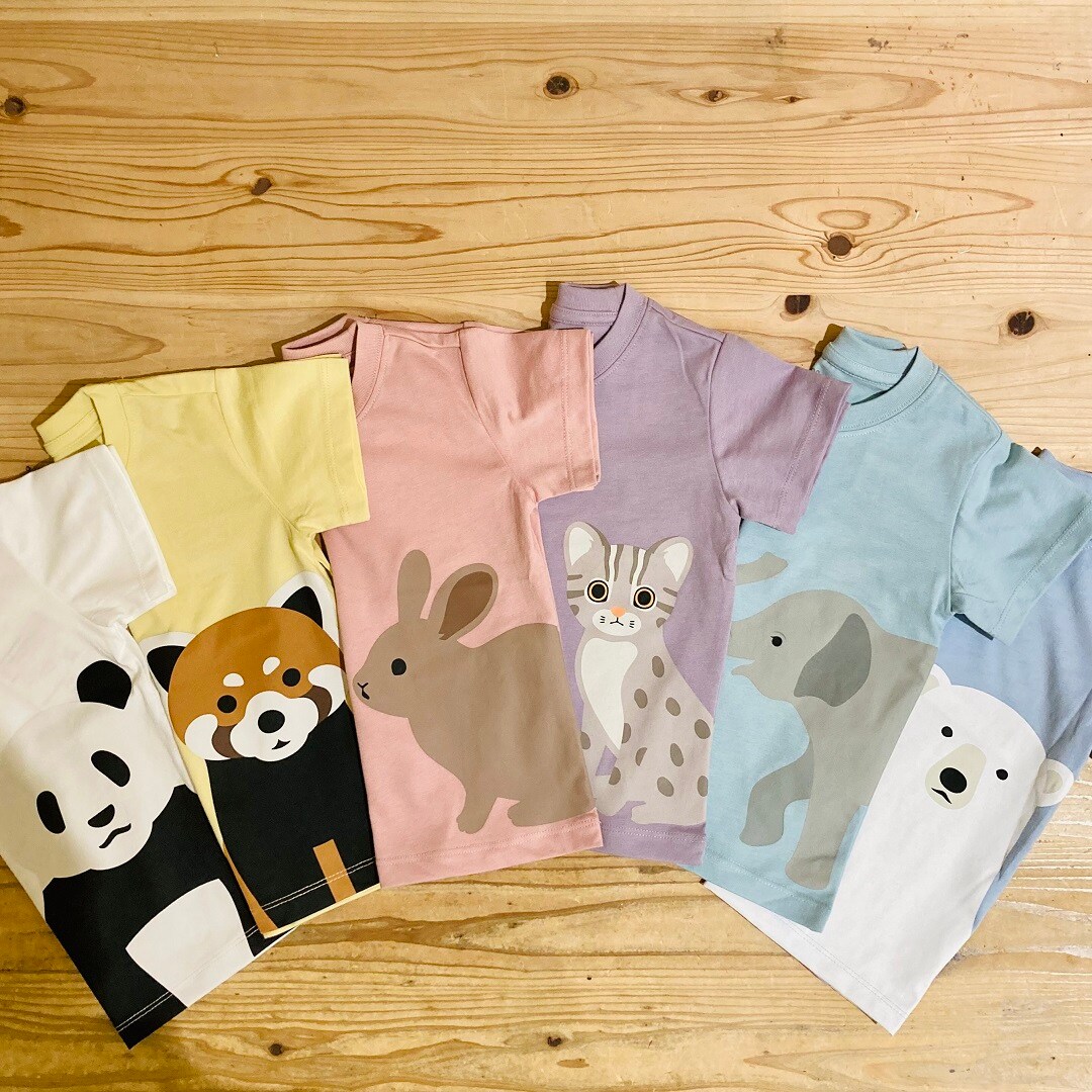 あたまするっとプリント半袖Tシャツの写真