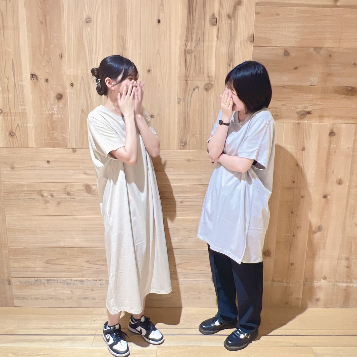 ワンピース、チュニック着用
