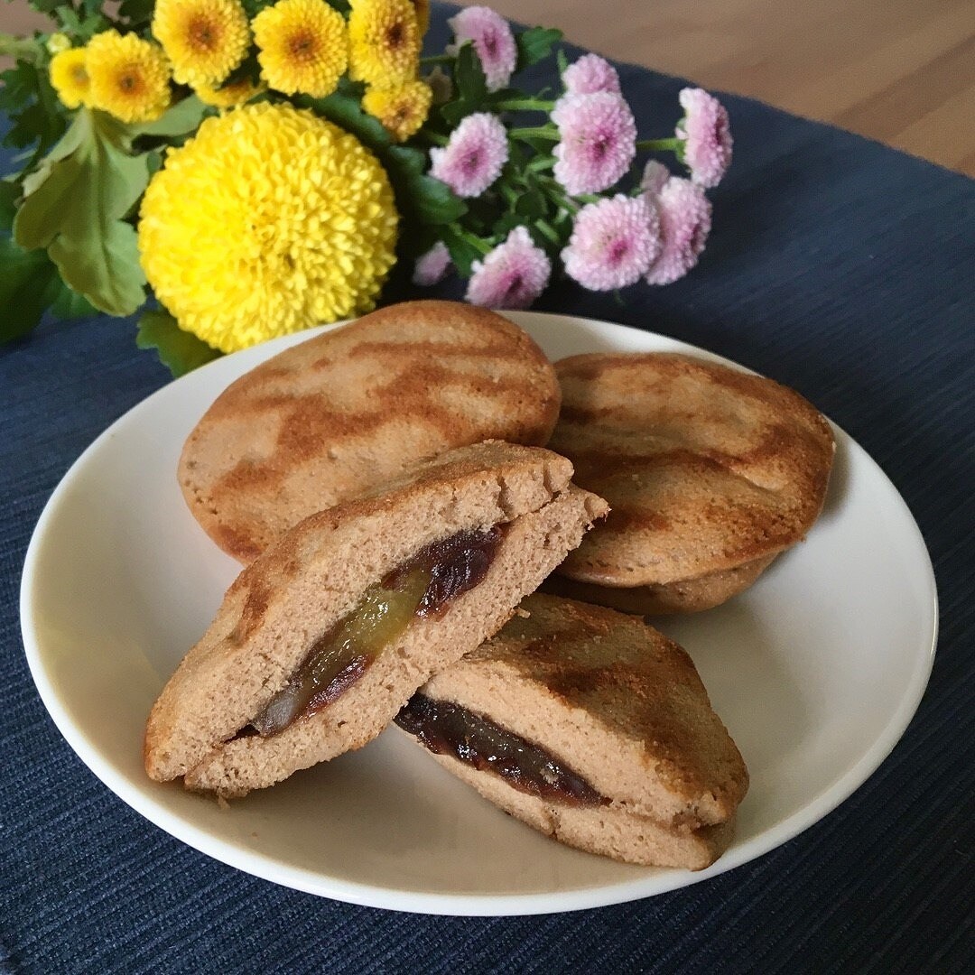 菊と栗とらやき