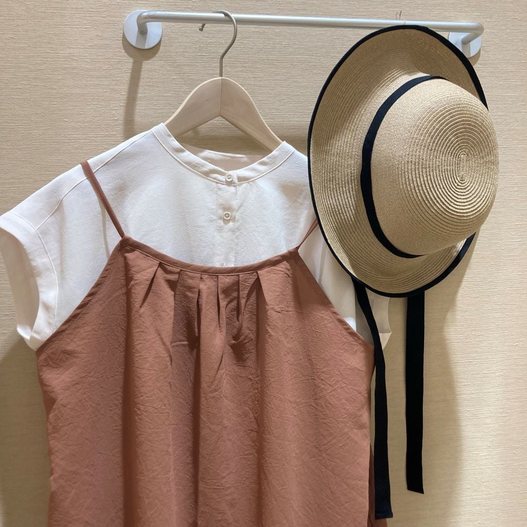 【イオンスタイル河辺】母の日ギフトキャミソールワンピース、フレンチスリーブブラウス、キャペリンの写真