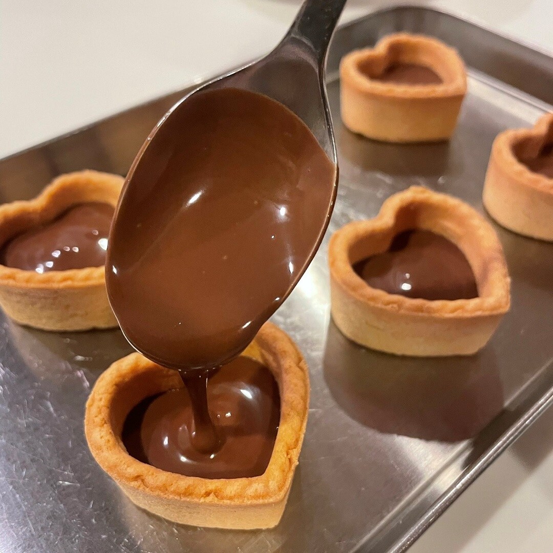 チョコを流す