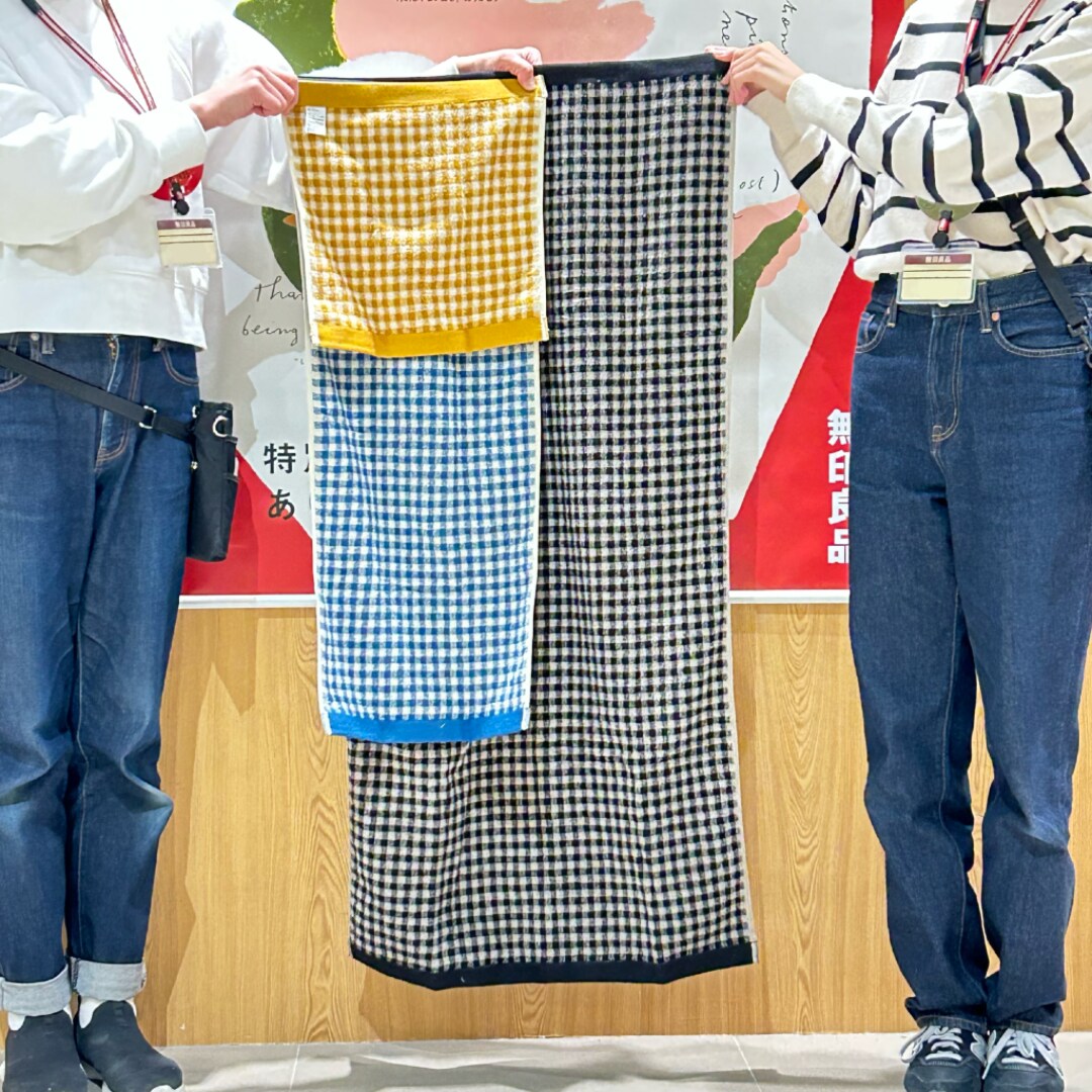 タオル各種のサイズ比較