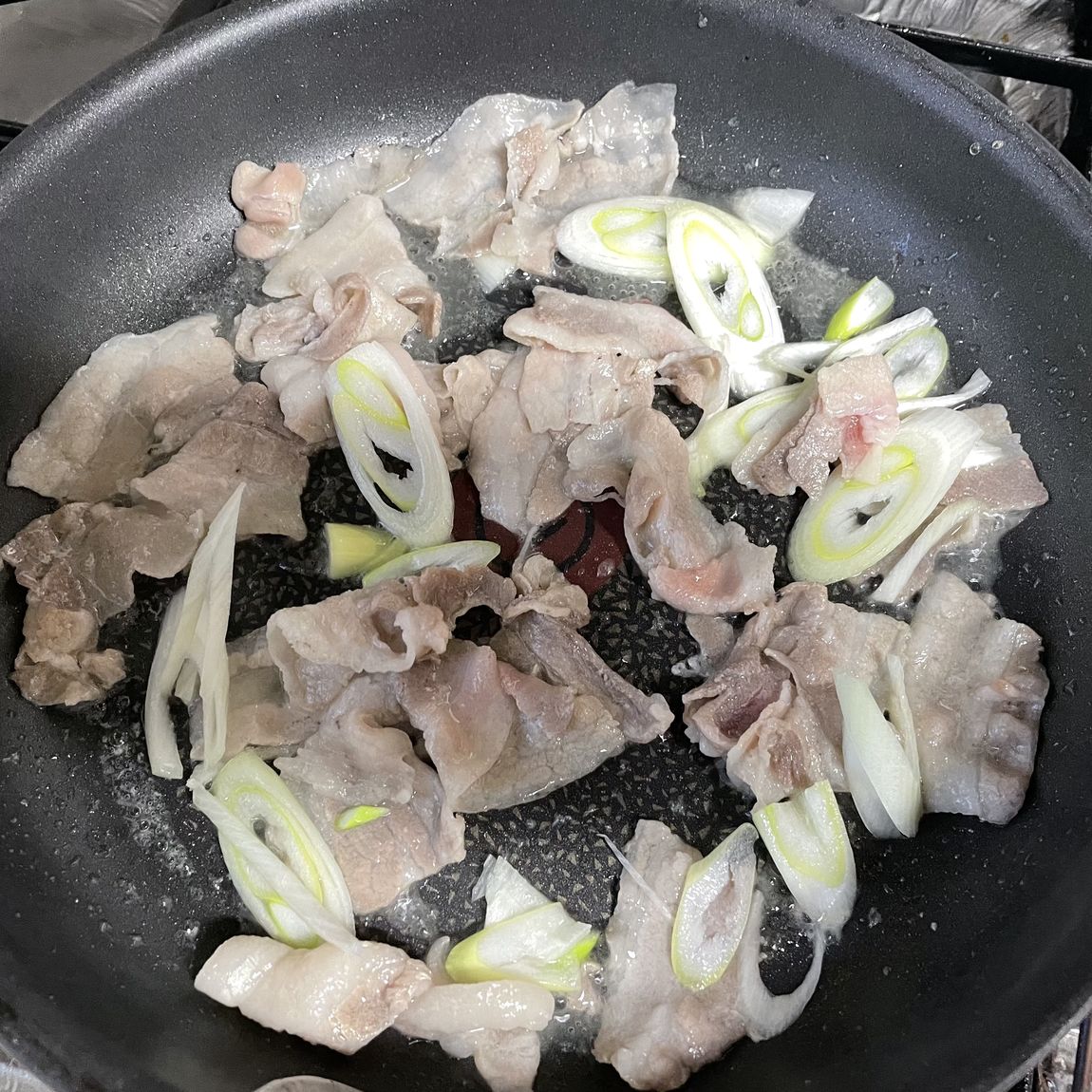 ペペロンうどん途中過程
