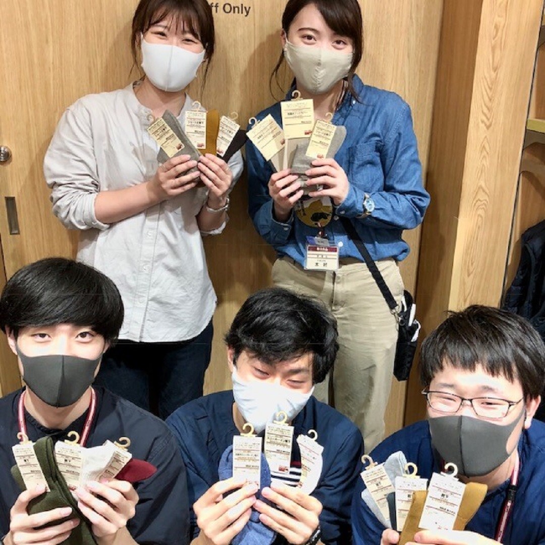 足なり靴下　スタッフ集合