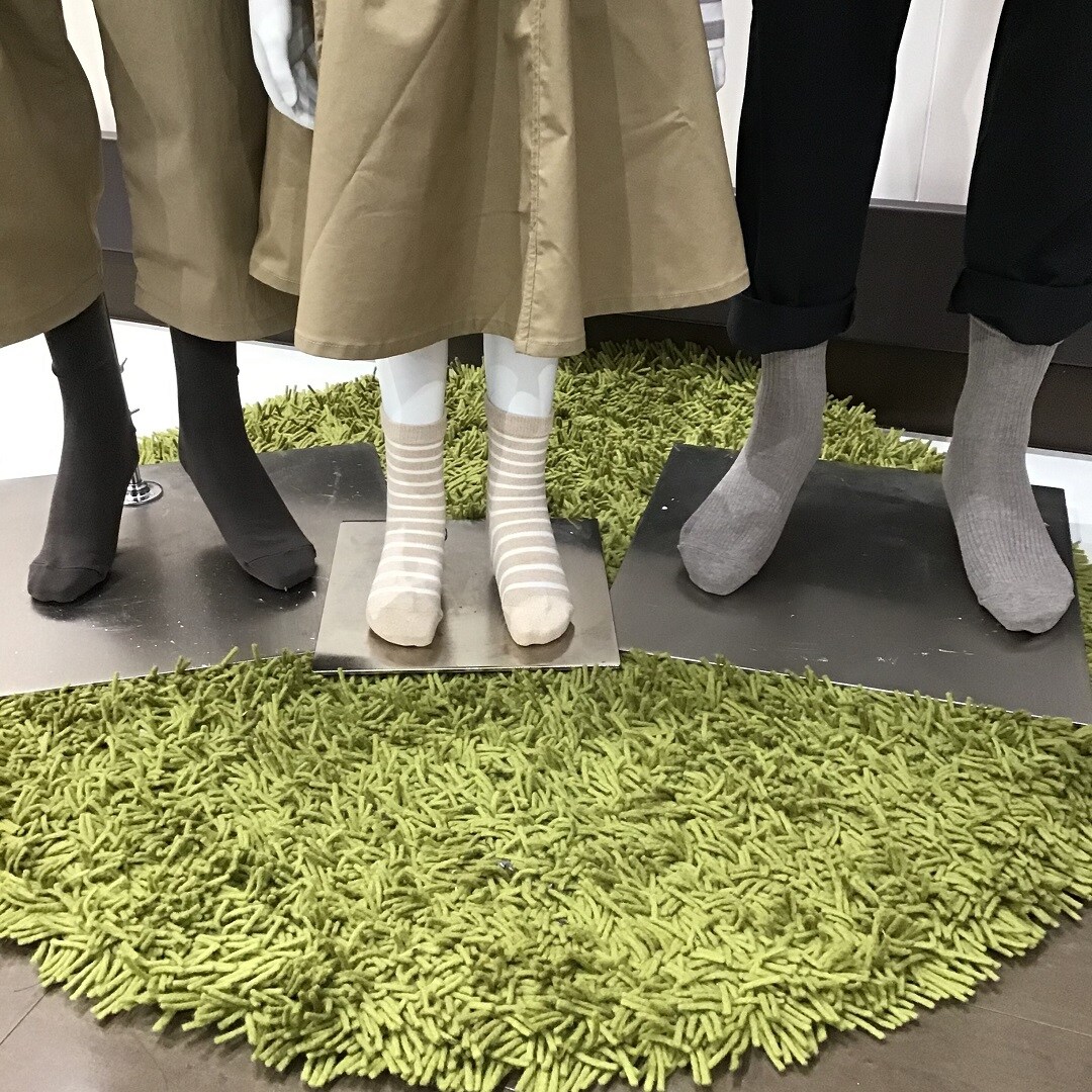 【西友浦安】秋色靴下をお揃いで