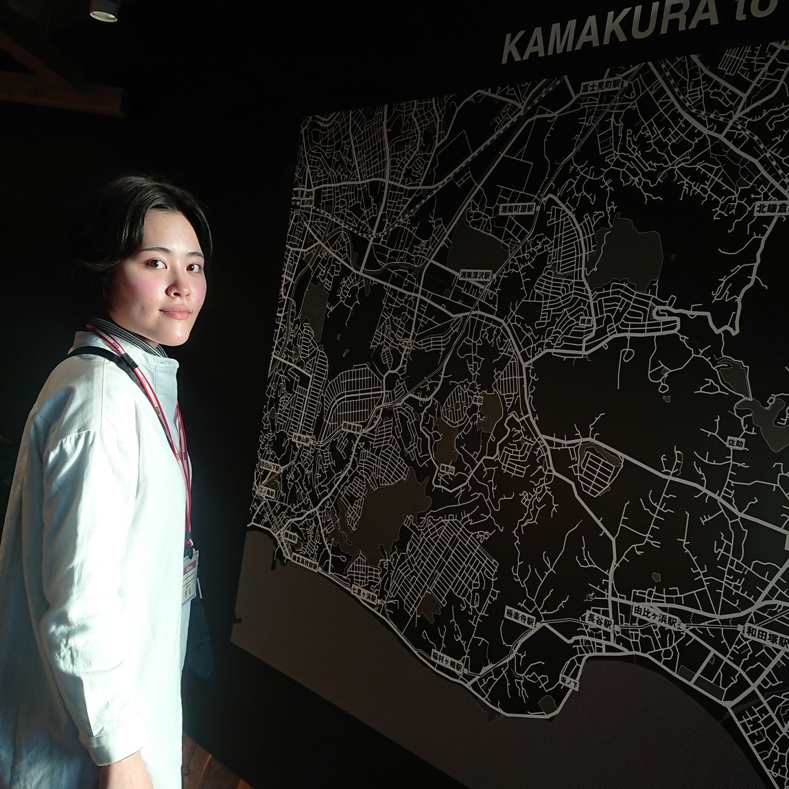 鎌倉マップとスタッフ写真