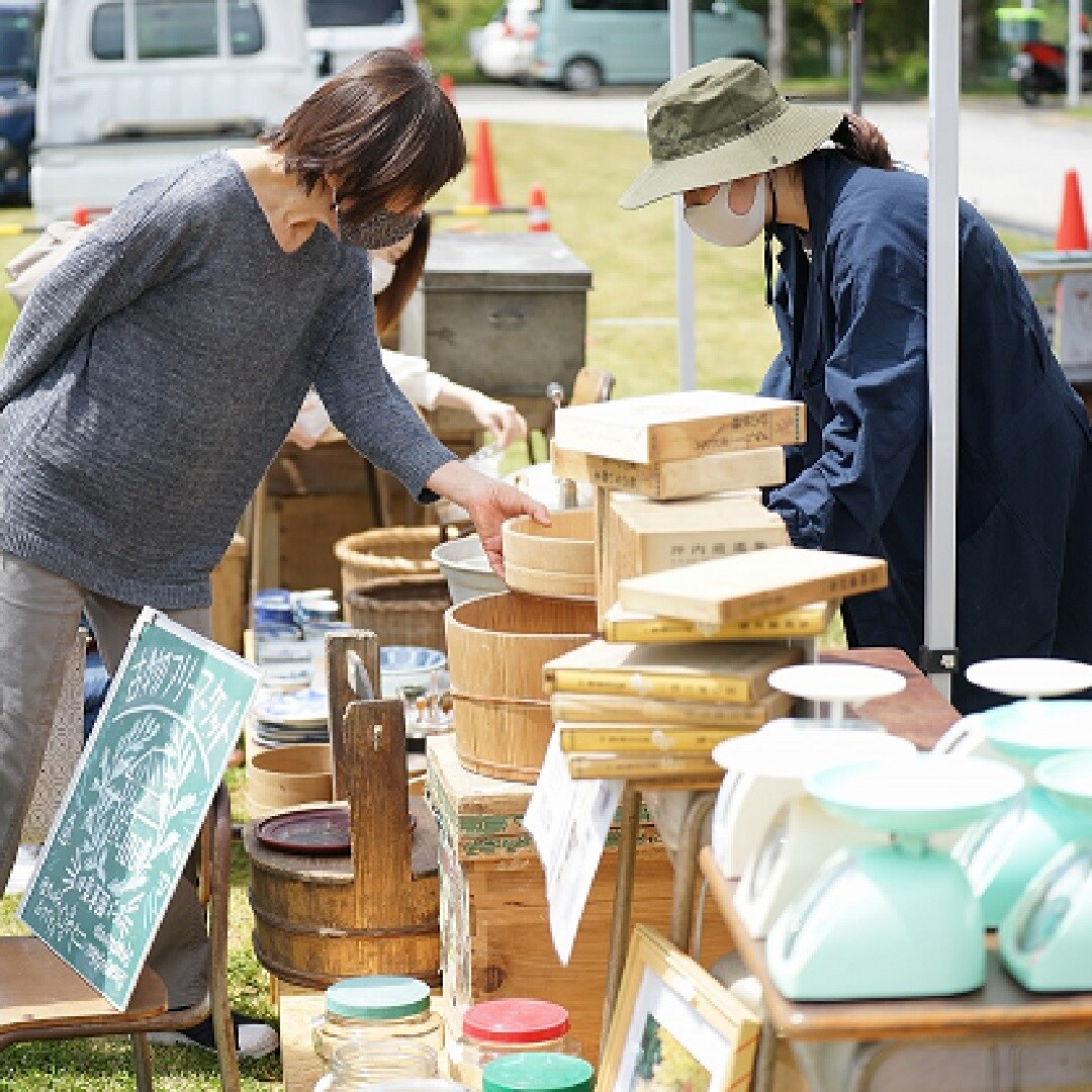 古物販売の様子