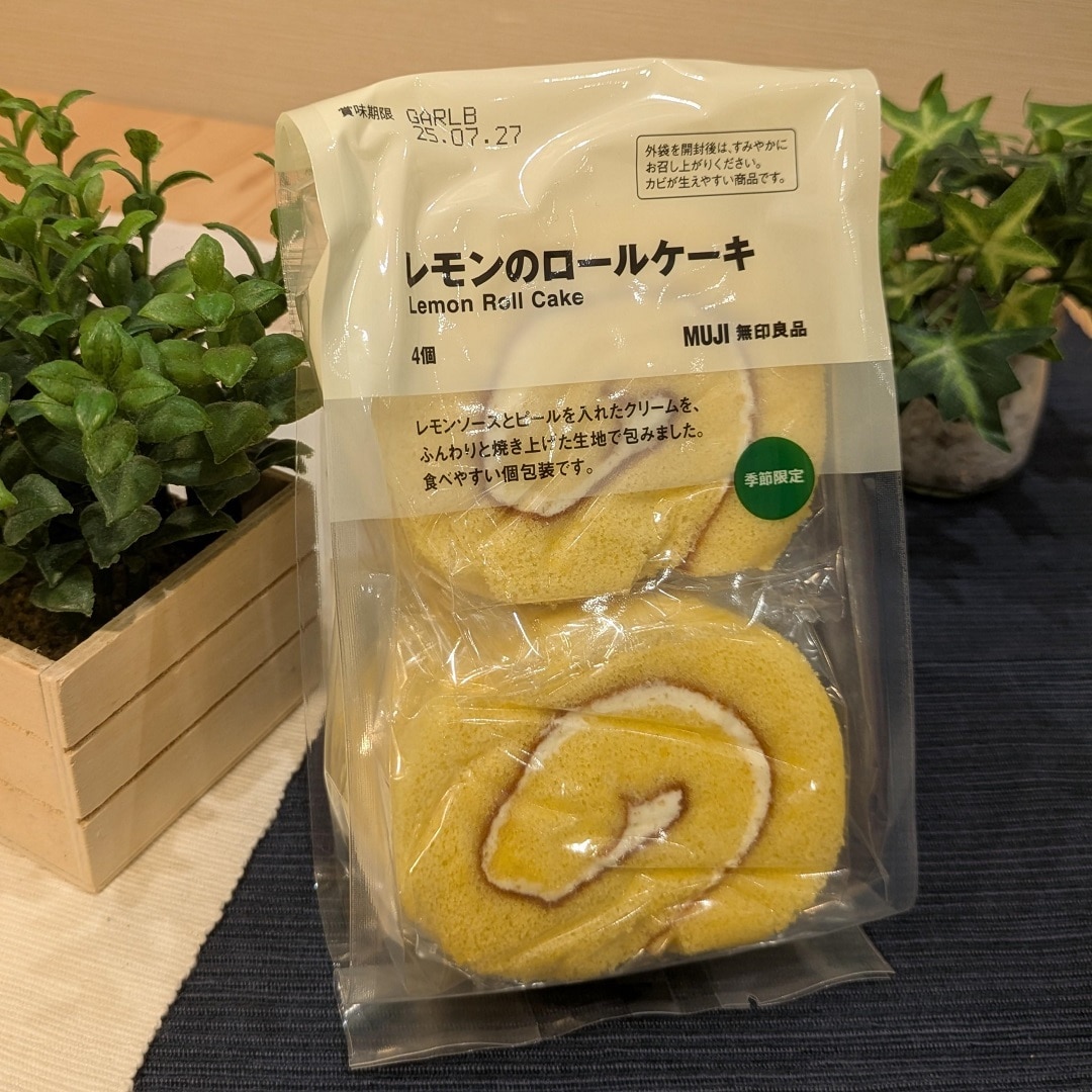 レモンのロールケーキの写真