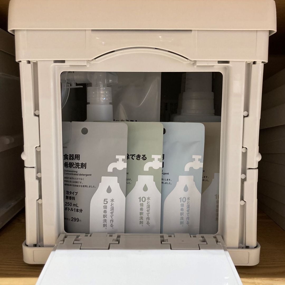 【茅野】軽くて収納すっきり!水で薄めて作る希釈洗剤_346sED