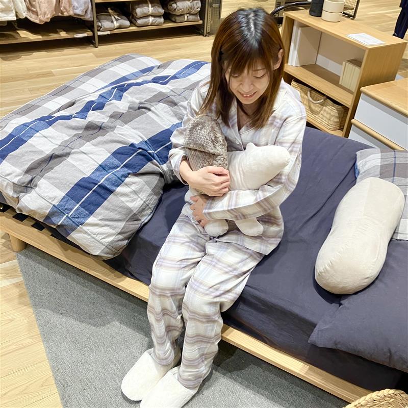 【みのおキューズモール】冬支度におすすめしたい、オーガニックコットン100％のフランネル長袖パジャマ