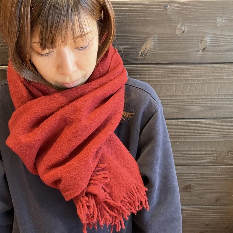 【みのおキューズモール】おしゃれに防寒！「ふっくらウールストール」