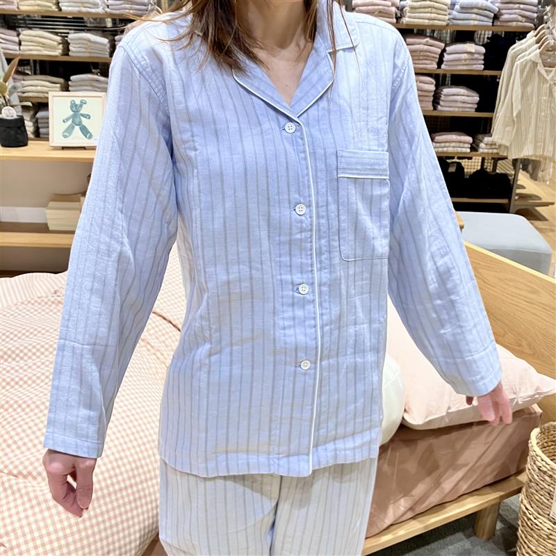 【みのおキューズモール】ふんわり二重ガーゼ、軽くてムレにくい。