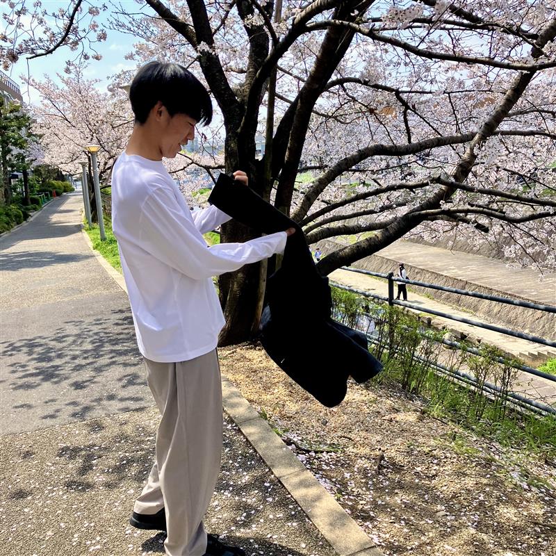 【みのおキューズモール】さらっと便利！紳士ワンタックワイドパンツ