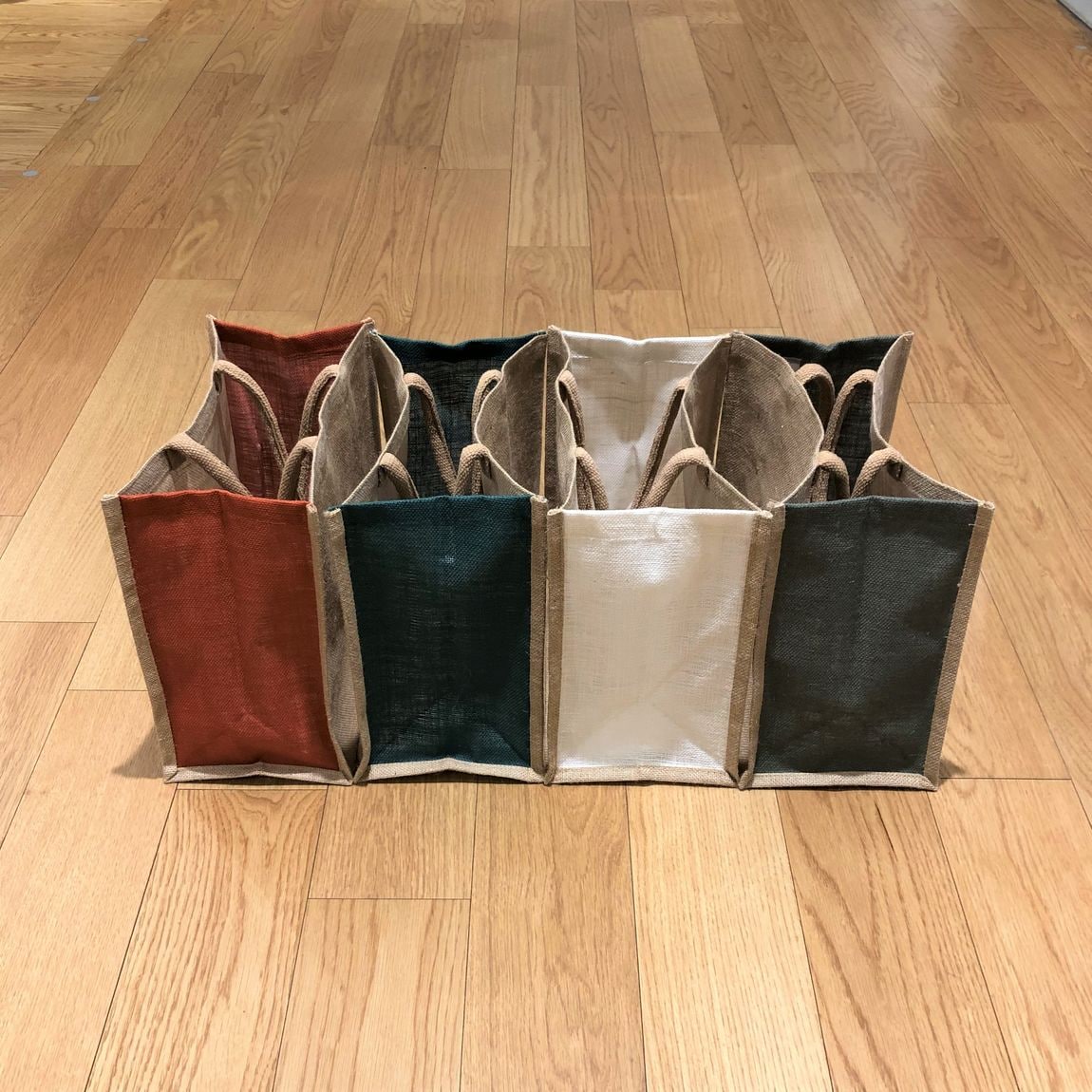 ジュートマイバッグ色付き