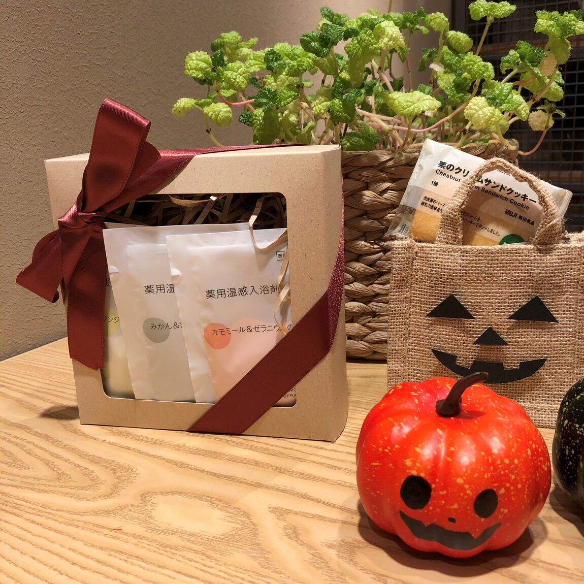 ラッピングした写真