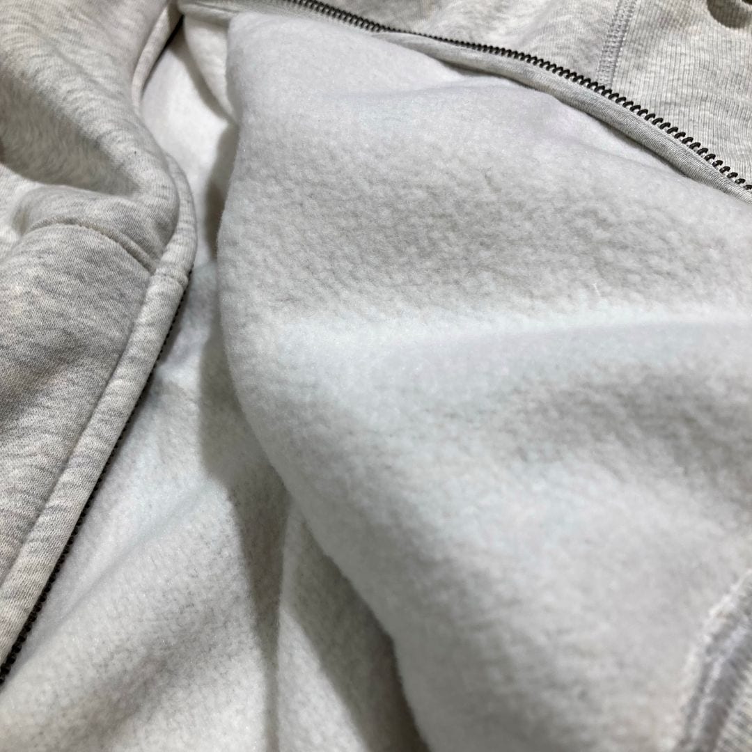 裏起毛フルジップパーカ