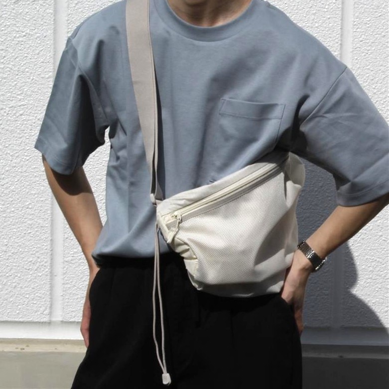 涼感UVカットワイド半袖Tシャツ　ライトブルー