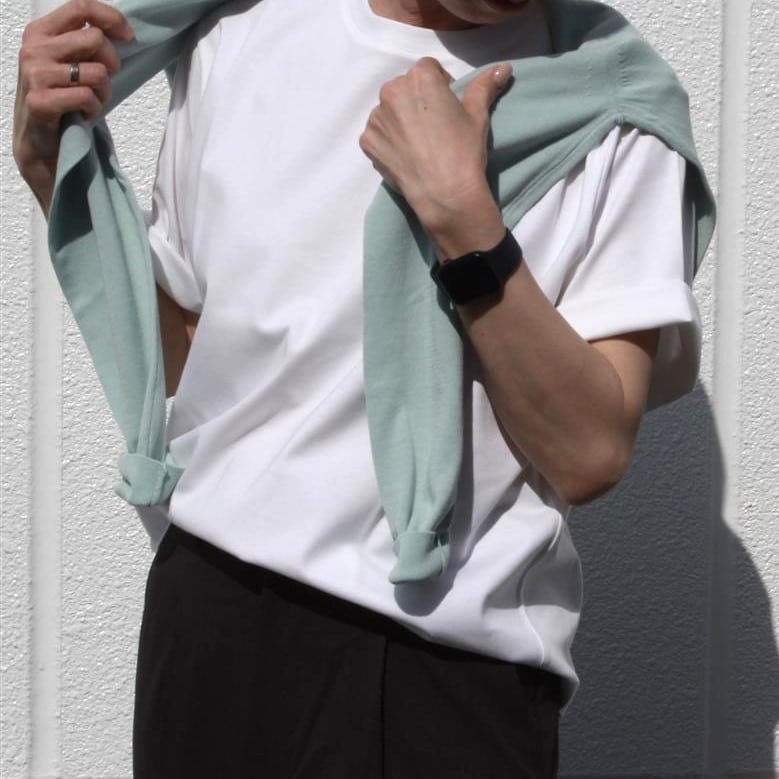 涼感UVカットワイド半袖Tシャツ　白