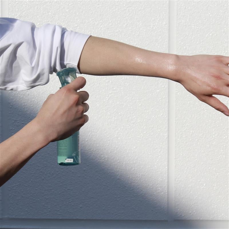 ひんやりボディミスト使用画像