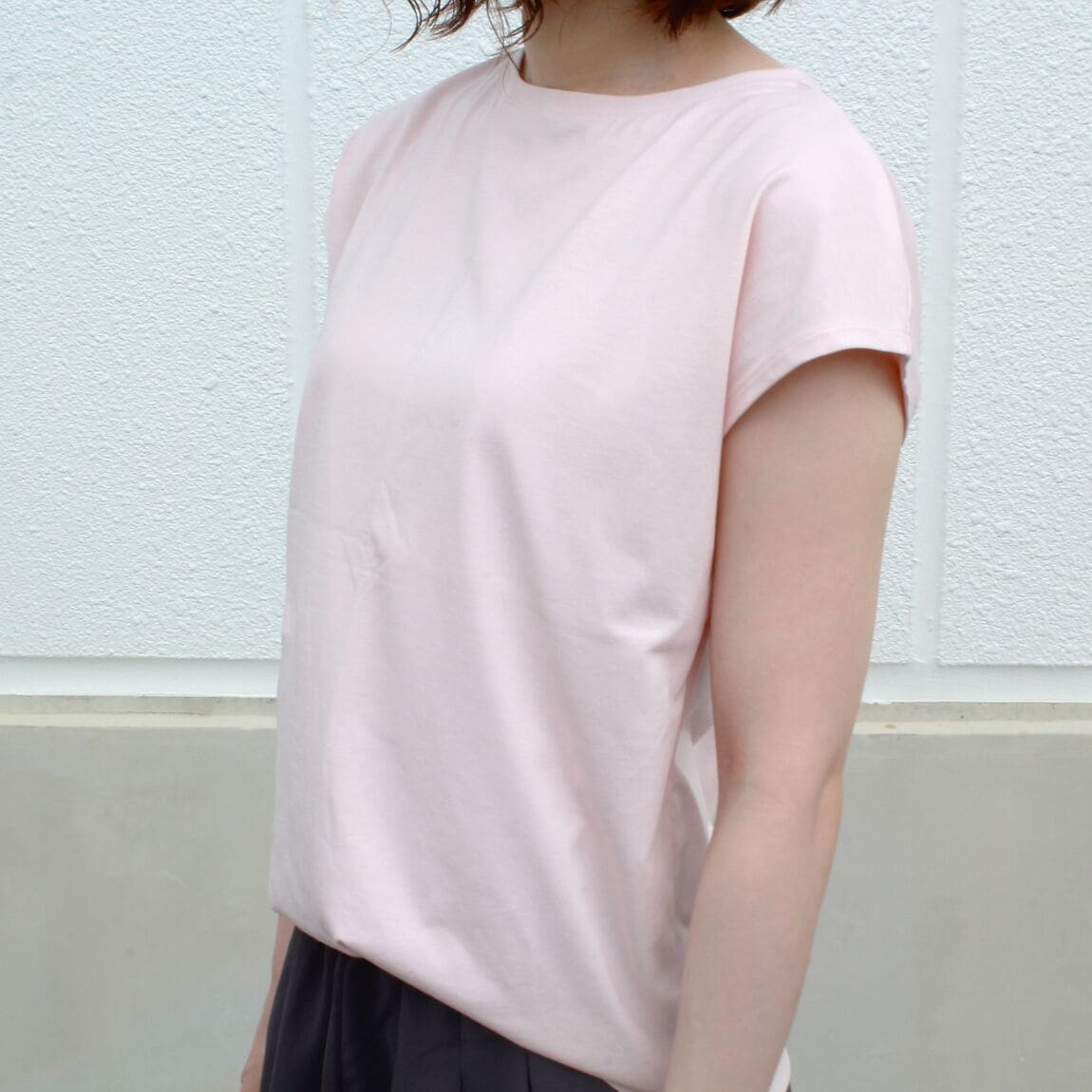 婦人　天竺編みフレンチスリーブTシャツ
