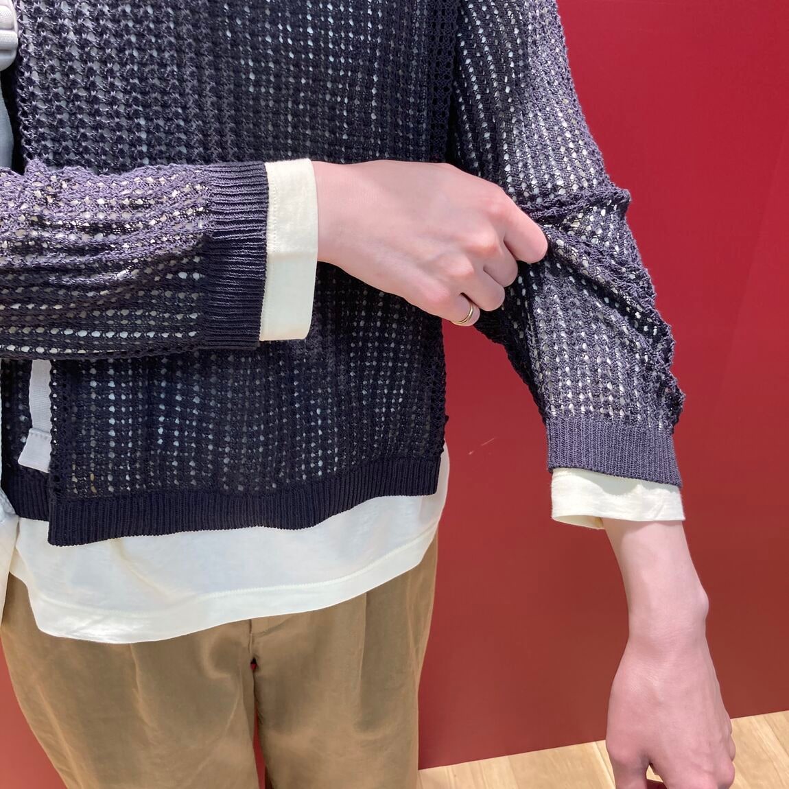 服のメッシュ素材
