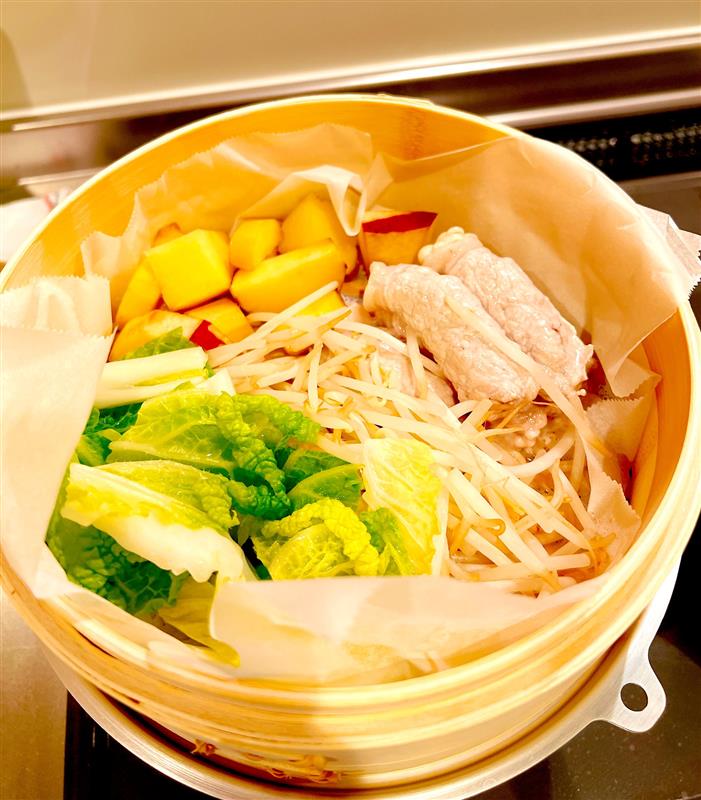 せいろを使った料理の写真