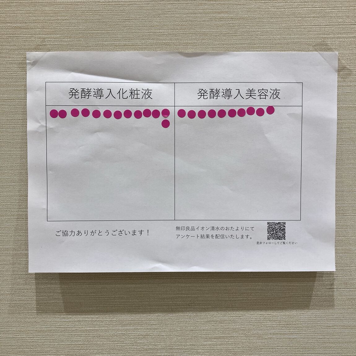 投票用紙