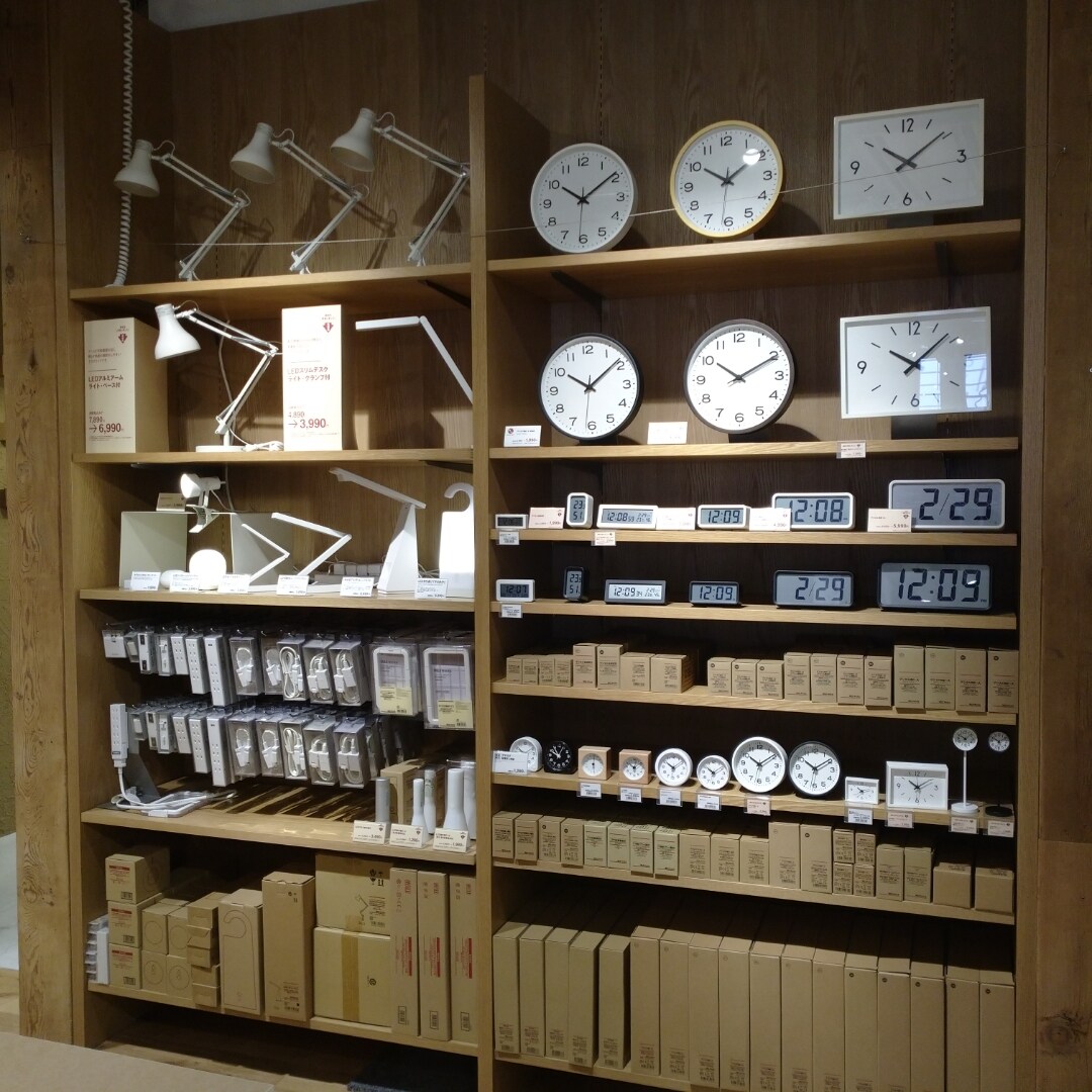 銀座 新生活の時計 キッチン家電 4 5f生活雑貨フロア 無印良品