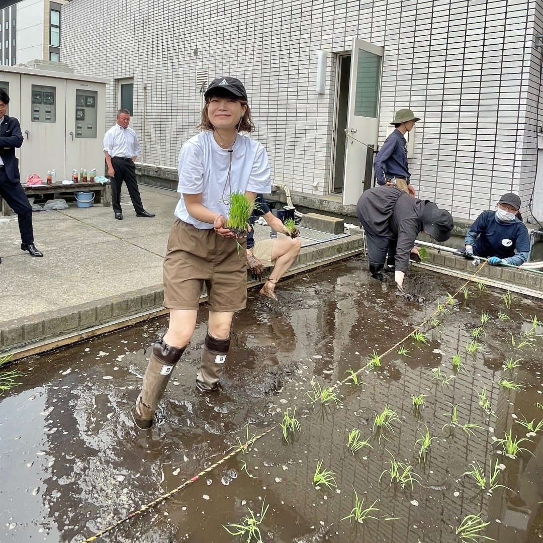 【銀座】銀座で田植え体験