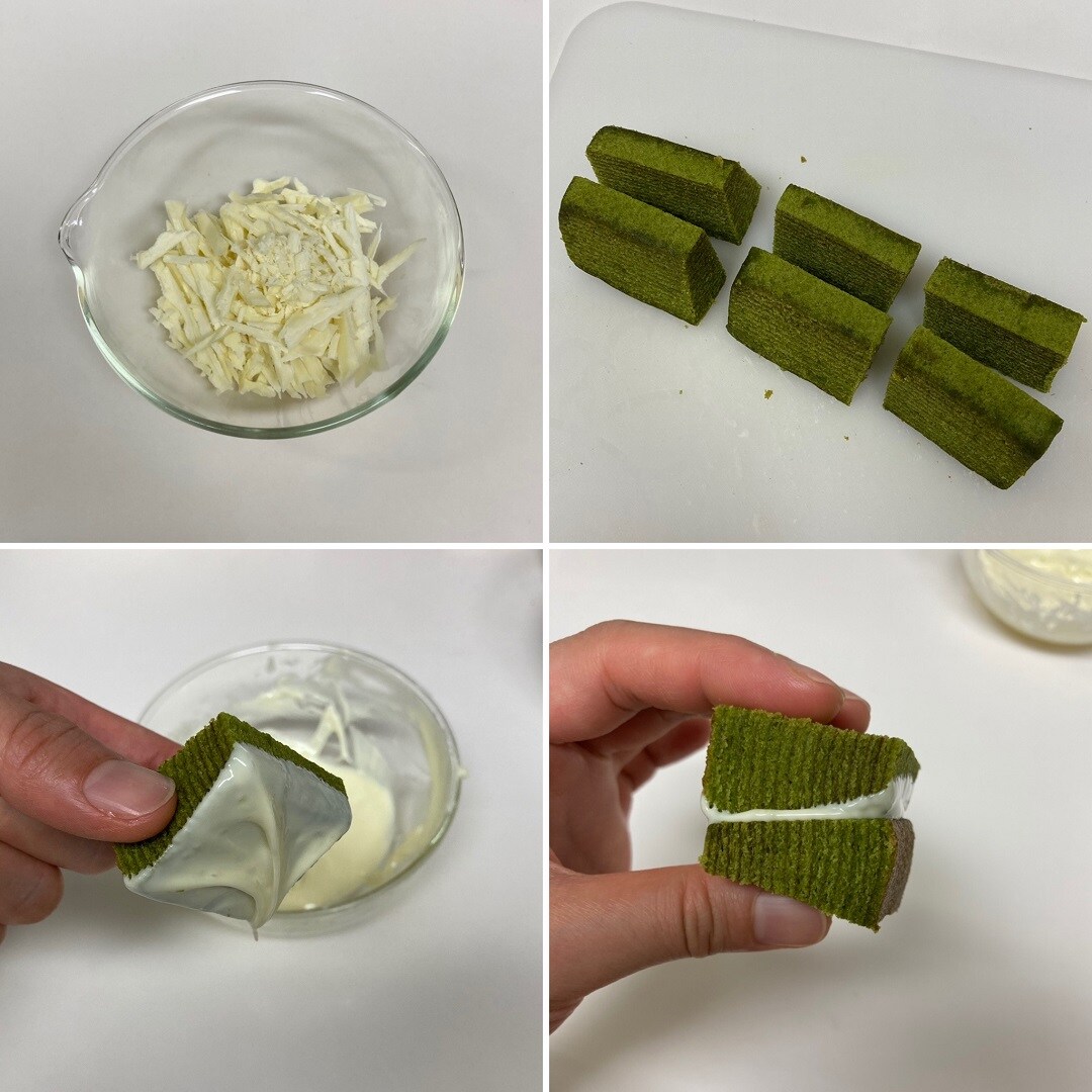 【アル・プラザ草津】宇治抹茶バウム作り方手順