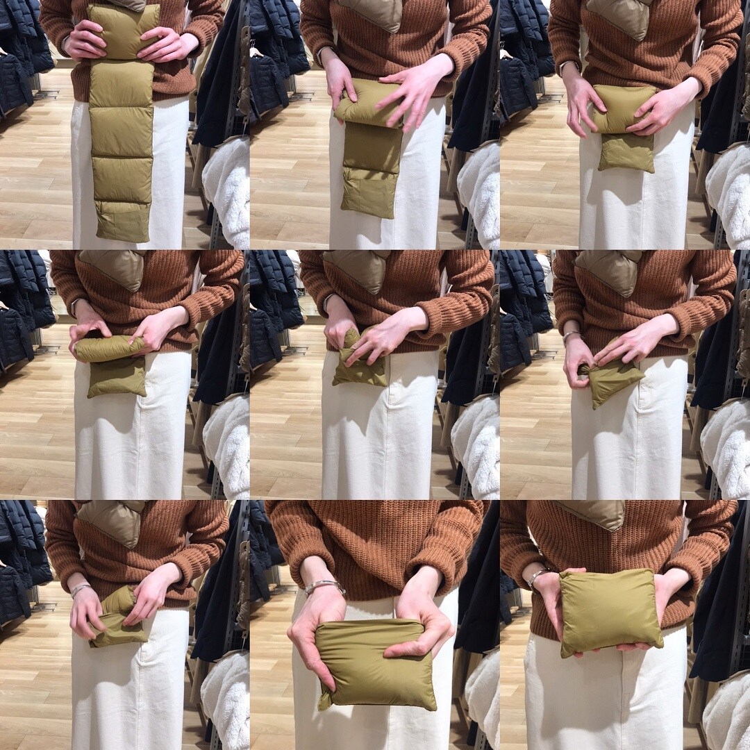 【アル・プラザ草津】　ダウンマフラー折り畳み方