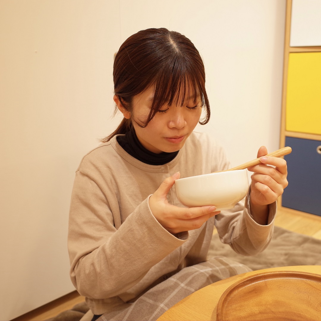 こたつでぜんざい
