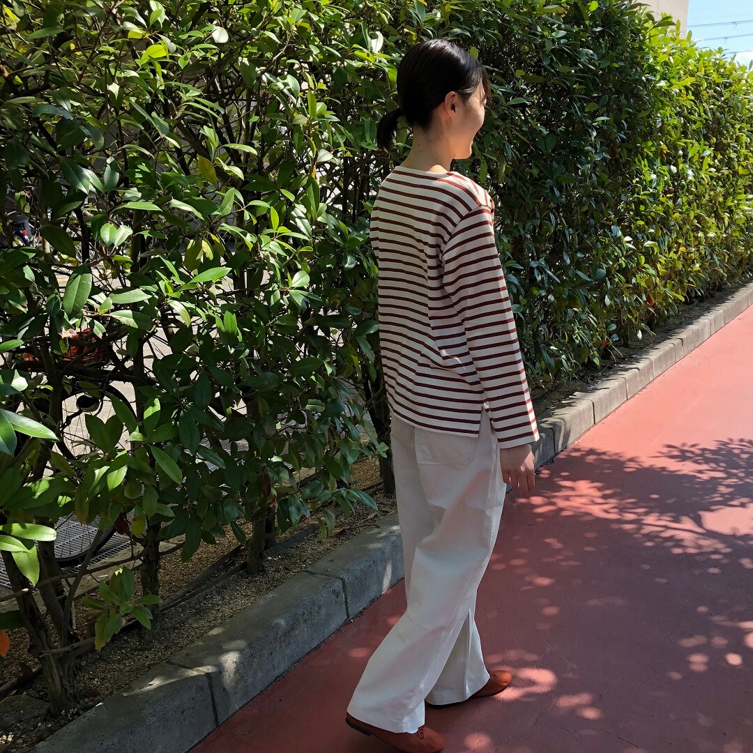 【アル・プラザ草津】太番手ボートネック長袖Ｔシャツ
