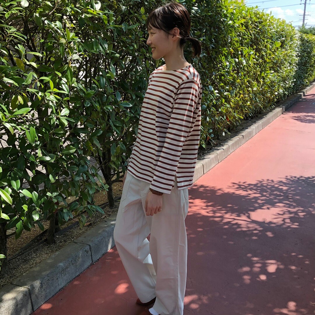 【アル・プラザ草津】太番手ボートネック長袖Ｔシャツ