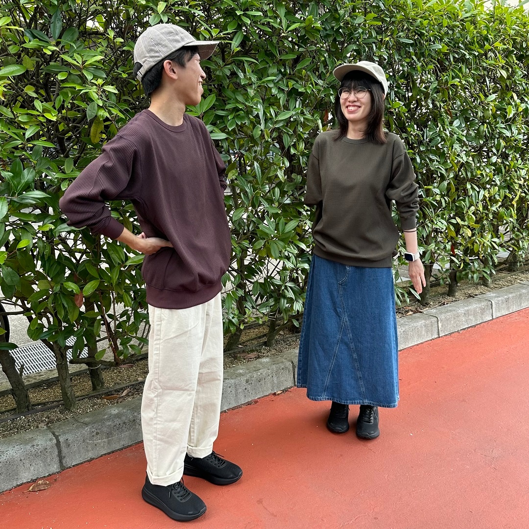 【アル・プラザ 草津】紳士・UVカット乾きやすいワッフル長袖Ｔシャツ