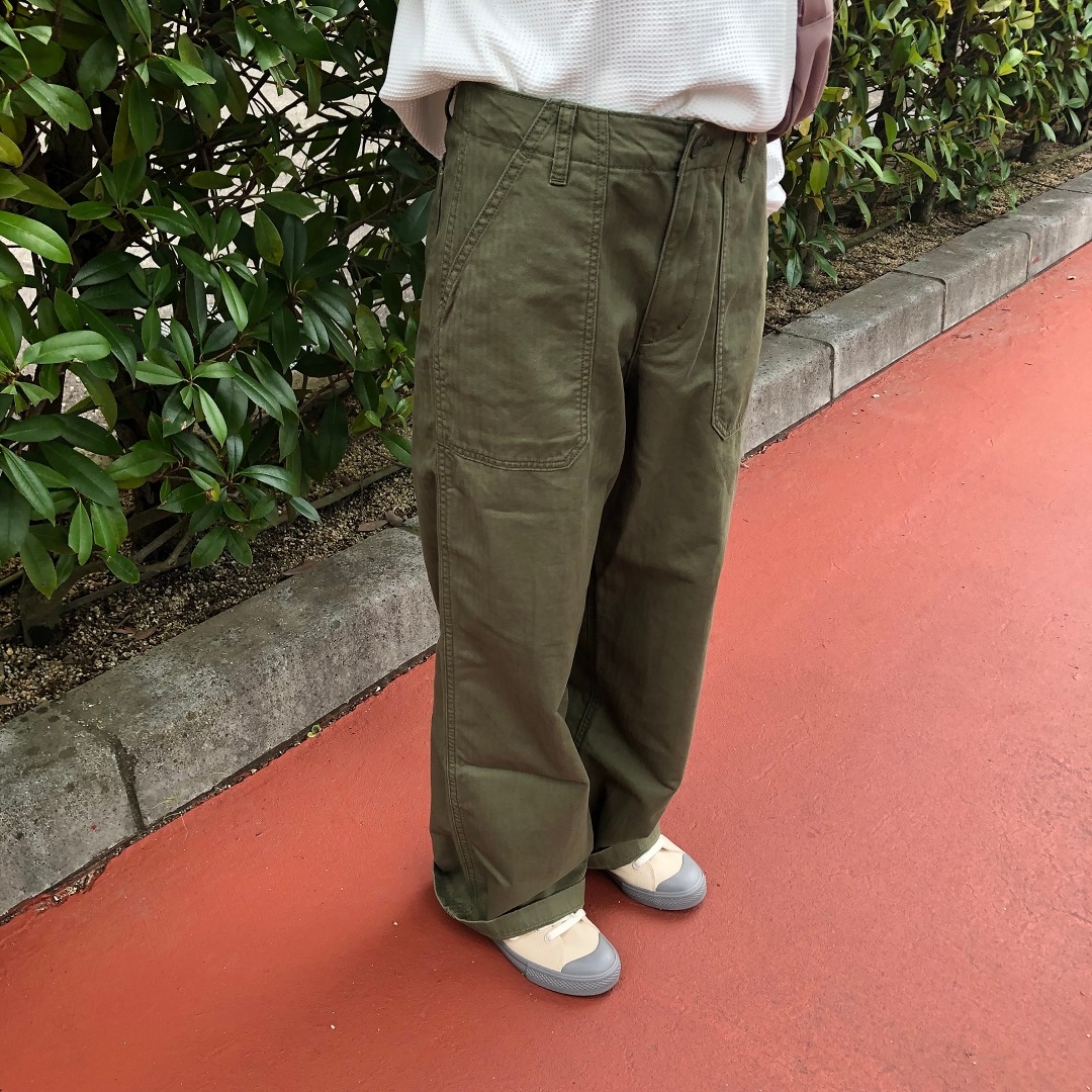 【アル・プラザ 草津】洗いざらしヘリンボーンベイカーパンツ