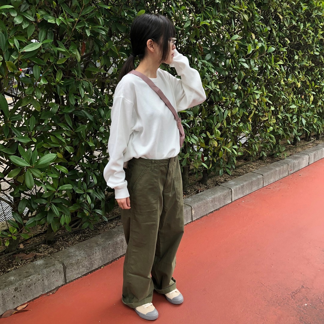 【アル・プラザ 草津】洗いざらしヘリンボーンベイカーパンツ